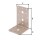 Raccordo angolare DURAVIS 100 x 60 x 60 mm, materiale: acciaio, zincato sendzimir, superficie: beige perlato RAL 1035 NUOVO