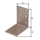 Alberts perforated plate angle DURAVIS 60 x 60 x 40 mm, material: steel, sendzimir galvanised, surface: pearl beige RAL 1035 NEW