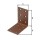 Alberts perforated plate angle DURAVIS 60 x 60 x 40 mm, material: steel, sendzimir galvanised, surface: rust brown NEW