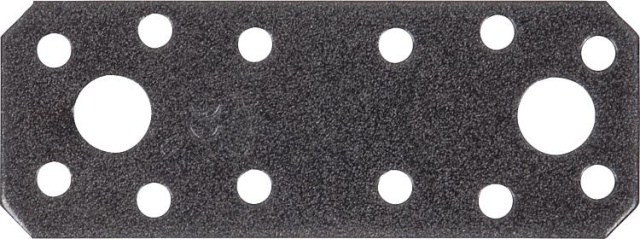 Connettore piatto Alberts DURAVIS 96 x 35 x 2,5 mm, materiale: acciaio, zincato sendzimir, superficie: nero-diamante NUOVO