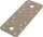 Alberts plat verbindingsstuk DURAVIS 133 x 55 x 2,5 mm, materiaal: staal, sendzimir verzinkt, oppervlak: parelbeige RAL 1035 NIEUW