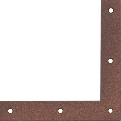 Supporto angolare Alberts DURAVIS 120 x 120 x 20 mm, materiale: acciaio, zincato sendzimir, superficie: marrone ruggine NUOVO