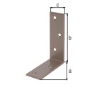 Alberts beam angle DURAVIS 75 x 100 x 30 mm, uneven-legged, material: steel, blue galvanised, surface: pearl beige RAL 1035 NEW