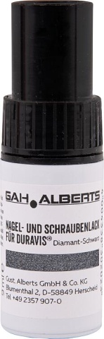 Alberts Nagel- en Schroeflak DURAVIS Kleur: black diamond, Flacon: 9 ml NIEUW