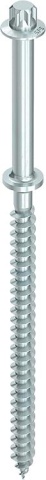 Heco wood-concrete composite screw HECO-VB 7.5 x 165, special head VB-48, partial thread, galvanised blue, A2K PU: 100 NEW