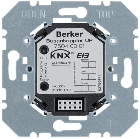 Berker buskoppeling steunring montage KNX UP 75040001 NIEUW