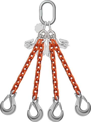 Dolezych sling chain 4 streng, 3.0/2.12t, 6mm lengte 3m NIEUW