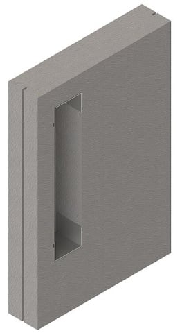 Schedel Schamwand für emco asis WC Modul, 800x1200x175mm, passend für 93 137 87 + 89 NEU