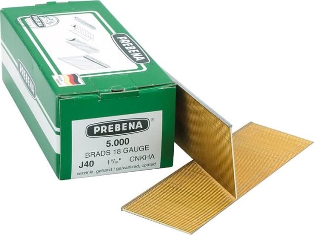 Prebena upsetting head nails type J 40 mm, zinc-plated resin, PU = 5000 pcs. NEW