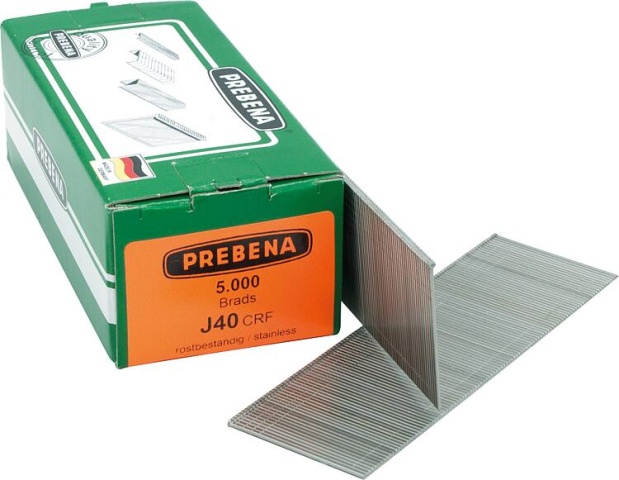 Prebena opruimkopnagels type J 40 mm, V2A, PU = 5000 st. NIEUW