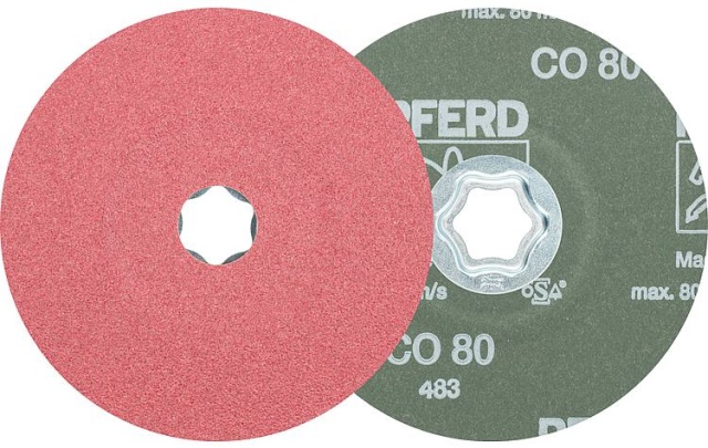 Disque fibre PFERD COMBICLICK, Ø 125 mm, grain CO80 NOUVEAU