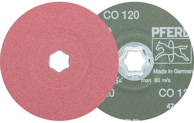 Disque fibre PFERD COMBICLICK, Ø 125 mm, grain CO120 NOUVEAU