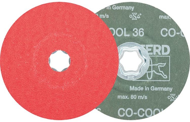 Disque fibre PFERD COMBICLICK, Ø 125 mm, grain CO-COOL36 NOUVEAU