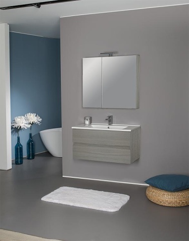 Evenes Conjunto de muebles de cuarto de baño EGAN Serie MAF Olmo gris NUEVO