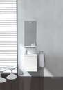 Set di mobili da bagno ELYP Serie MAU bianco lucido NUOVO