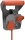 REV extension with wall bracket 2-fold black/orange NEW