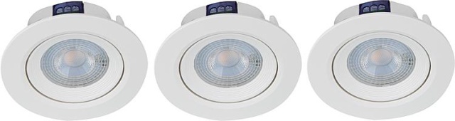 LEDs Lichtpunten - 5W 360lm 2700K 38° Ø90mm - dimbaar - Wit PU 3 NIEUW