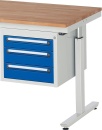 RAU Workstation equipment underbench container with 3...