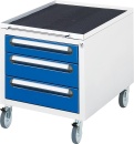 RAU Workplace Equipment Roll-Container with 3 Drawers -...