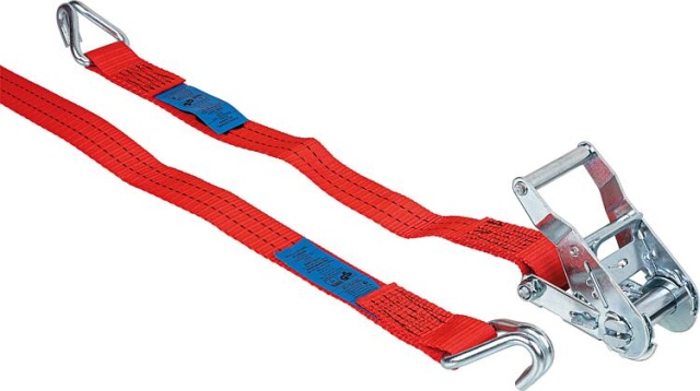 Quickloader Ratchet Lashing Strap, Two-Piece Classic Heavy, 1000kg,6m red NEW