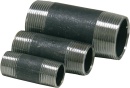 Rohrdoppelnippel, schwarz 1"" x 80 mm (a/a) DIN...