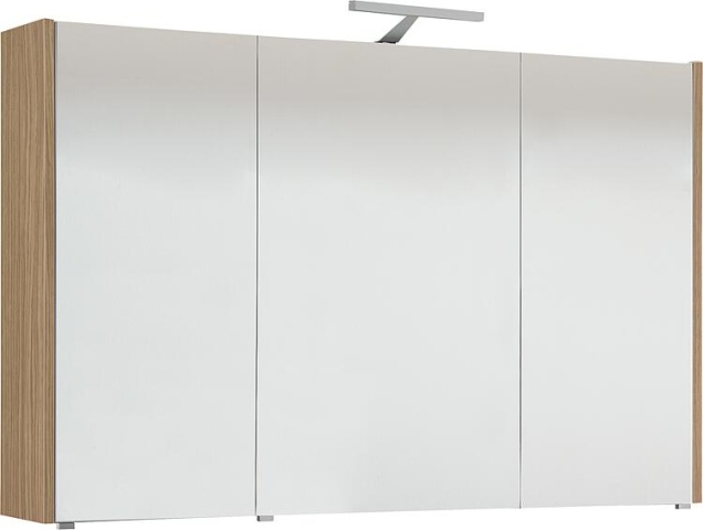 Armoire de toilette avec éclairage Chêne naturel, 3 portes 1050x750x188mm NEUF