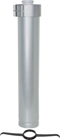 Skoberne Überdachverlängerung, DN 80/125 silber, 1000mm NEU