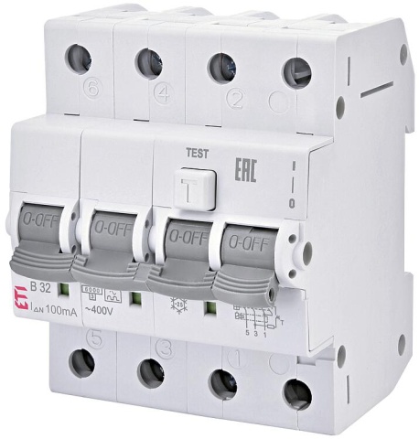 ETI Interrupteur FI-LS KZS-4M A, 3 pôles + N, type A, C20 / 0,3A, non retardé NEUF