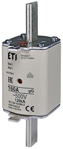 ETI NH Sicherung NH1 gG 160A/500V, VPE 3 NEU