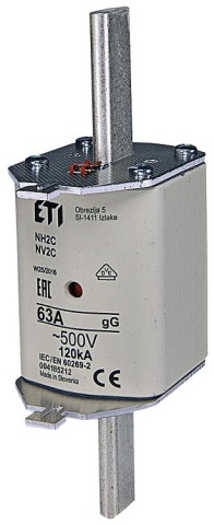 ETI NH Sicherung NH2C gG 63A/500V, VPE 3 NEU