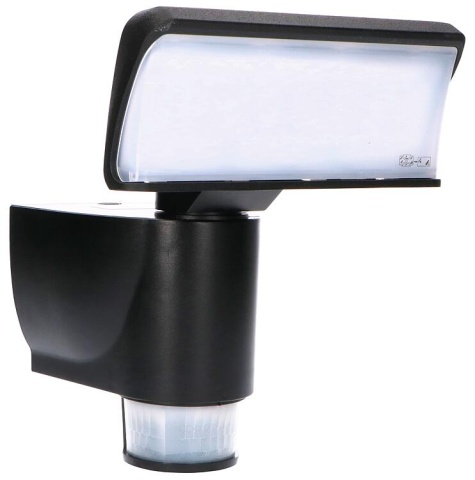 Luz LED Foco LED con seguimiento de movimiento IP44 18 W 1400 lm 4000 K Negro NUEVO