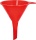 Hühnersdorf Funnel without sieve HD-PE 100 mm with eyelet,red NEW