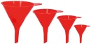 Hühnersdorf funnel set 4 pieces, HD-PE,red NEW