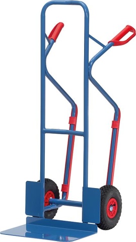 Hand truck fetra® B1331L, max. load 300kg, pneumatic tyres NEW