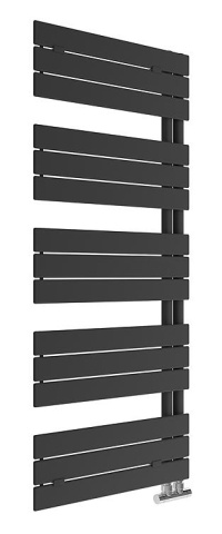 Evenes towel rail Alba 1430 x 600 mm, colour black matt NEW