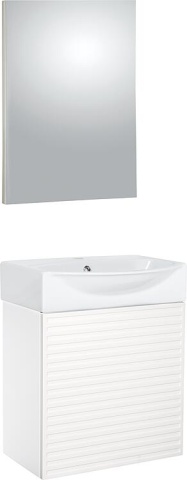 Evenes set de baño para invitados Mini 50 blanco mate 500 x 620 x 400 mm NUEVO