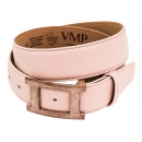 VMP AMV114 043 riem roze echt leer 85cm/40mm met gesp...