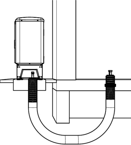 Wolf WP connection set floor plate entry, suitable for CHA 07, 10, 5.0m, 2075162 NEW