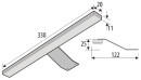 Möbelleuchte 330, LED 3,45W, 36LED Aluminium, 1m...