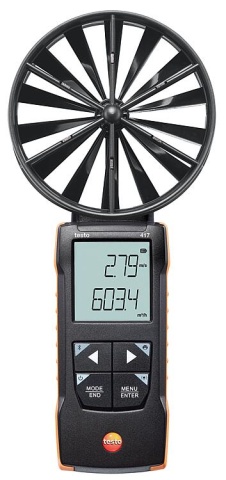 Anemómetro de paletas Testo 100 mm 417, 0563 0417 NUEVO