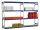 Shelving unit wide span add-on shelving 4 compartments, bay load 2500kg, 2000x2570x400mm NEW