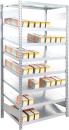 Scaffalatura basic rack innestabile 7 ripiani inclinati...