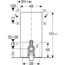 GEBERIT Monolith Plus sanitaire module voor wastafel WC 114cm, glas zandgrijs/aluminium NIEUW