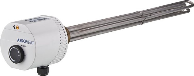 Askoma screw-in heating element AHIR-BI-S-2.0 2.0 KW, 230V AC/3x400 V AC, DN40 (11/2"), installation length: 300mm NEW