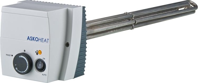 Radiateur à visser Askoma AHIR-BI-C-2.5 2,5 KW, DN40 (11/2"), 3x400 V/AC, longueur de montage : 350mm NEUF