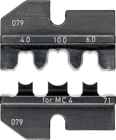 KNIPEX Krimppatroon voor krimpslang, zonneconnector MC4 (Multi-Contact), 4,0 - 10,0 mm² NIEUW