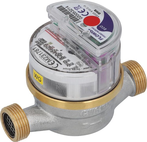 Dispositivos de agua WW contador de agua residencial Flowis Qn 1.5 L 60mm DN15(1/2) NUEVO