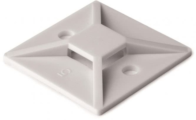 Hellermann MB4A-PA66-WH(100) Base adhesiva 28x28mm blanco 151-28469 NUEVO