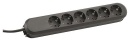 Bachmann table socket 381.147K 6xSchuko black power 1.5m...