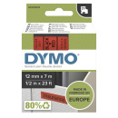 DYMO D1-Schriftband S0720570 12mm x 7m schwarz auf rot NEU